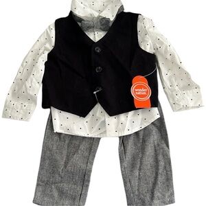 NEW! BABY BOYS WONDER NATION 3 PC.SUIT!!! Omg adorable!! 12 mos